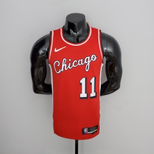 75th Anniversary 2022 Season Chicago Bulls DeROZAN#11 City Edition Red NBA Jersey