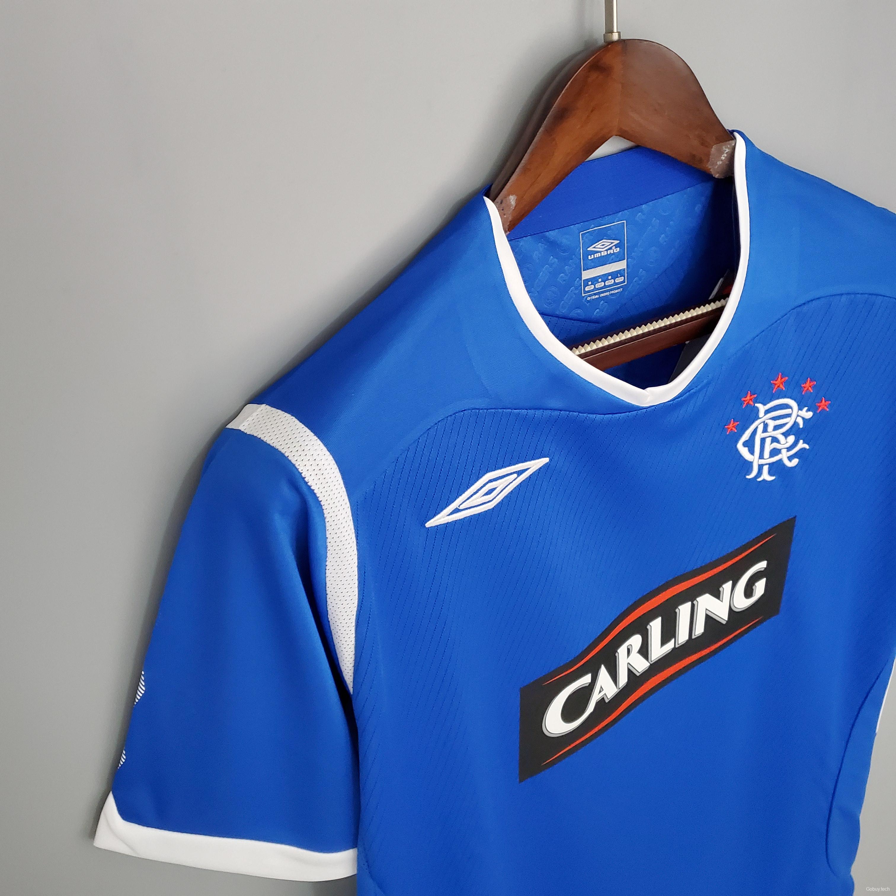 Retro Rangers 08/09 home Soccer Jersey