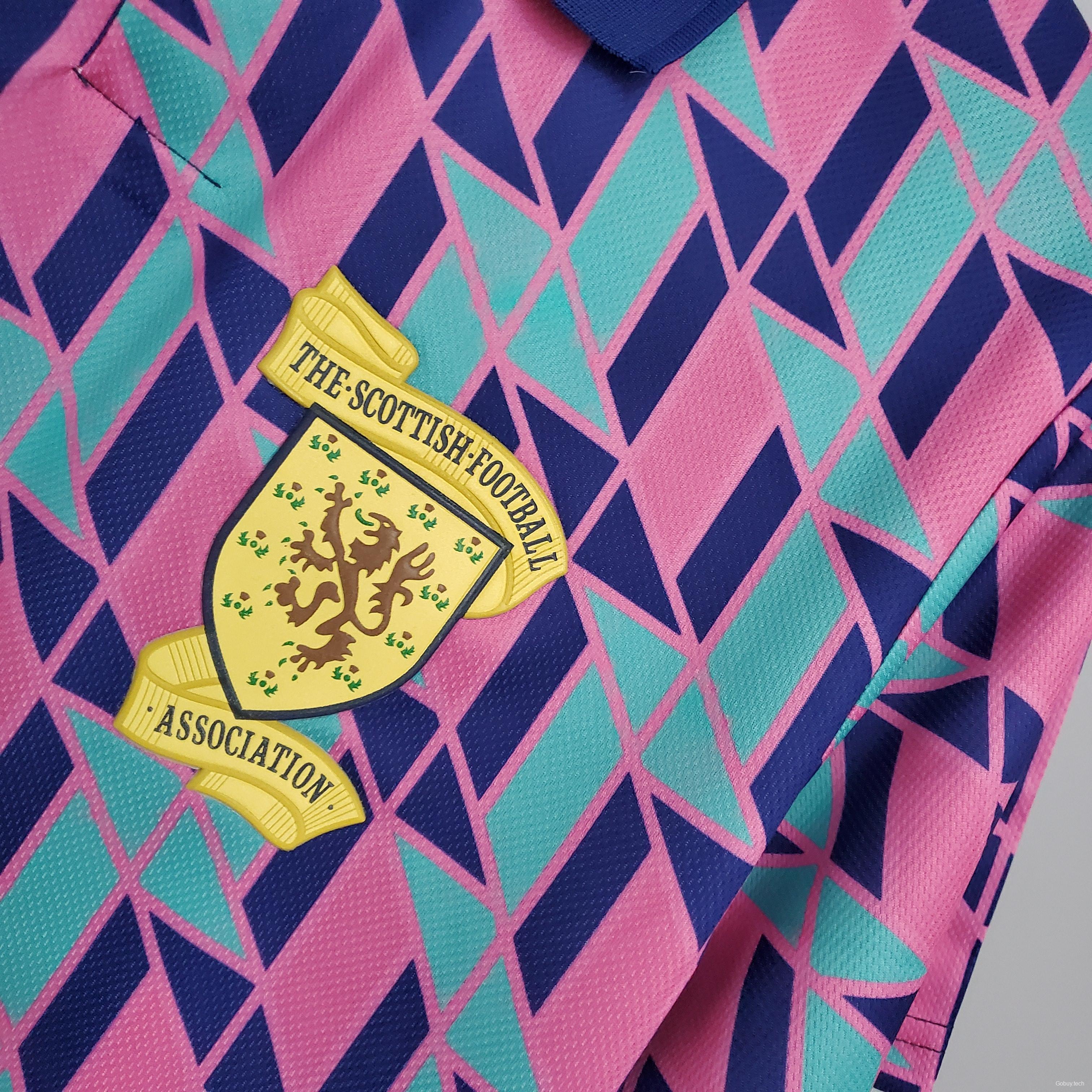 Retro Scotland 1988/89 away Soccer Jersey