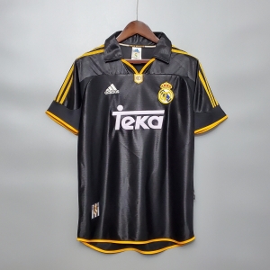 Retro 99/00 Real Madrid Third Black Jersey