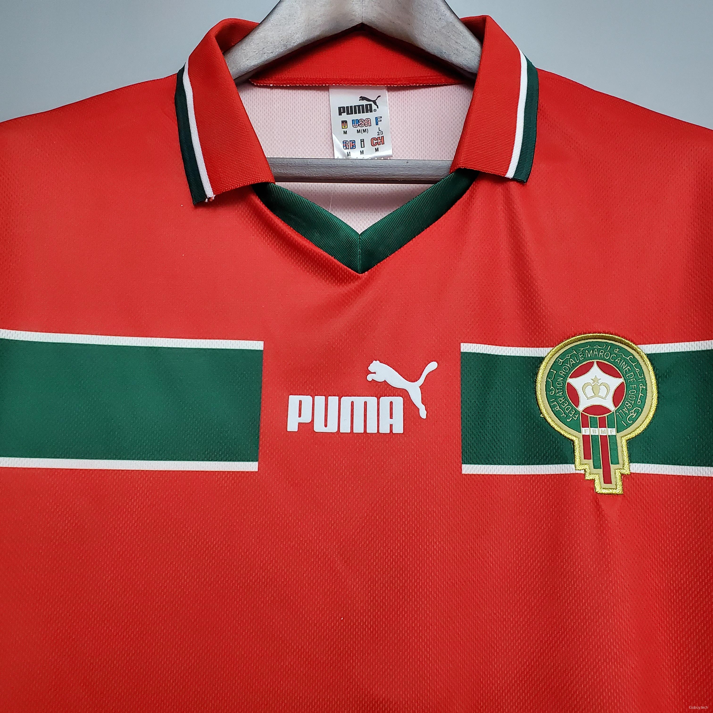 Retro 1998 Morocco away Soccer Jersey