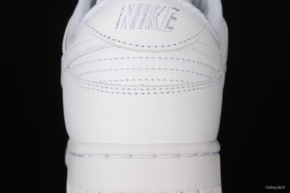 NIKE SB DUNK Low Prm pure white color SB buckle rebound fashion leisure board shoes DD1503-109