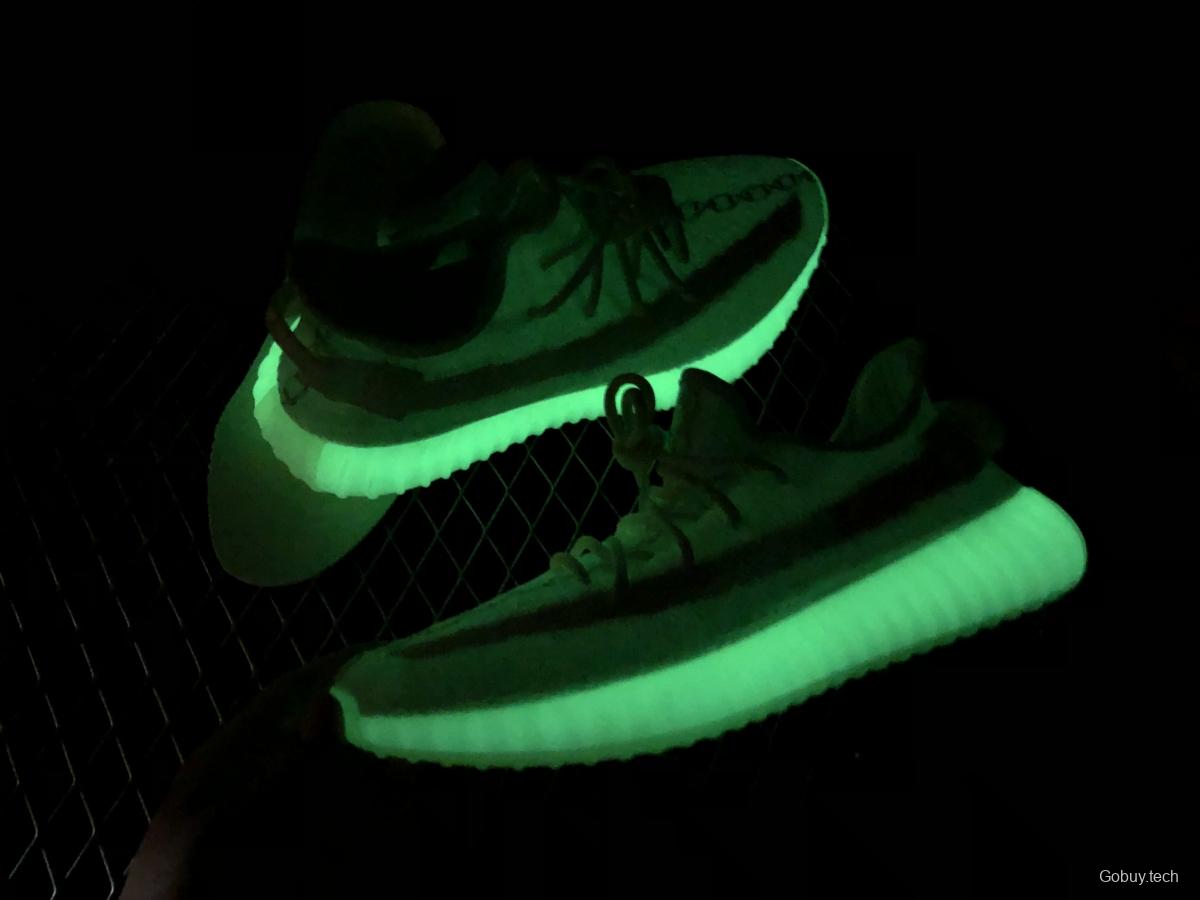 Adidas Yeezy 350 Boost V2 Gid EH5360 Darth Coconut 350 second generation luminous green color matching