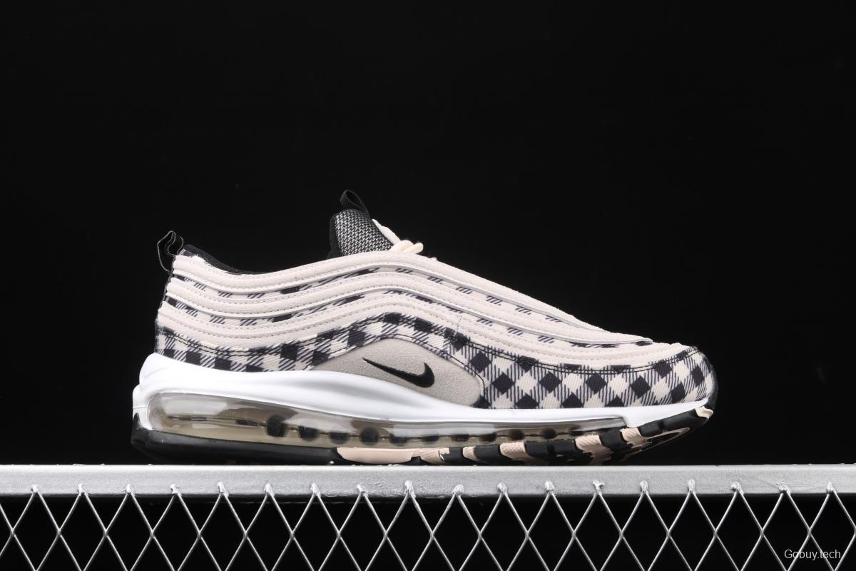 NIKE Air Max 97 Premium checkerboard retro bullet trend air cushion casual running shoes 312834-201