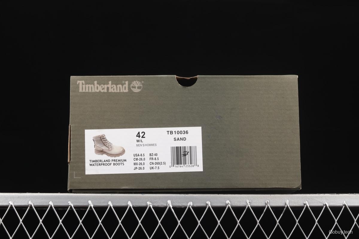 Timberland Timberland medium-top outdoor casual shoes TB10036SAND