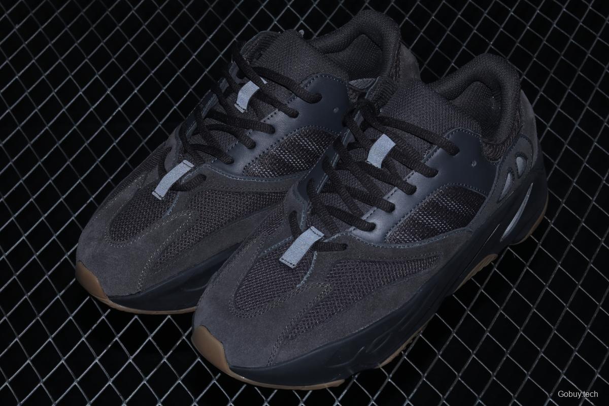 Adidas Yeezy Boost 700V2 Utility Black FV5304 Kanye Coconut 7003M reflective black rubber running shoes BASF popcorn