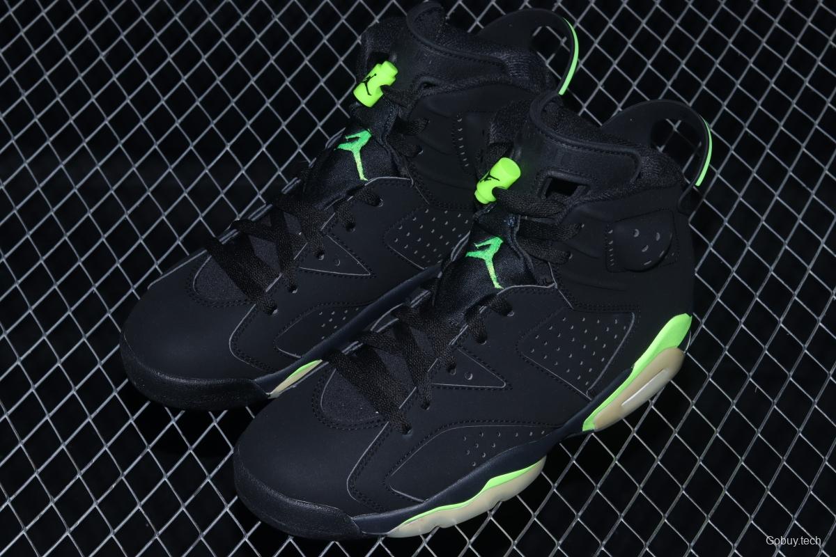 Air Jordan 6 Electric Green suede black green CT8529-003