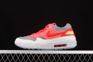 Clot x NIKE Air Max 1 Edison Chen co-signed pink retro casual running shoes DD1870-600