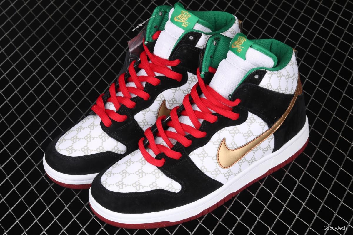 NIKE SB DUNK High Premium joint style SB buckle rebound fashion casual board shoes 313171-170