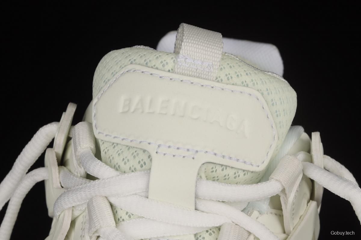 Balenciaga Sneaker Tess s.Gomma Res BI ALV/TIS EFF NUBUK/TIS E 2020 latest color matching luminous white trendy running shoes W3CR19000