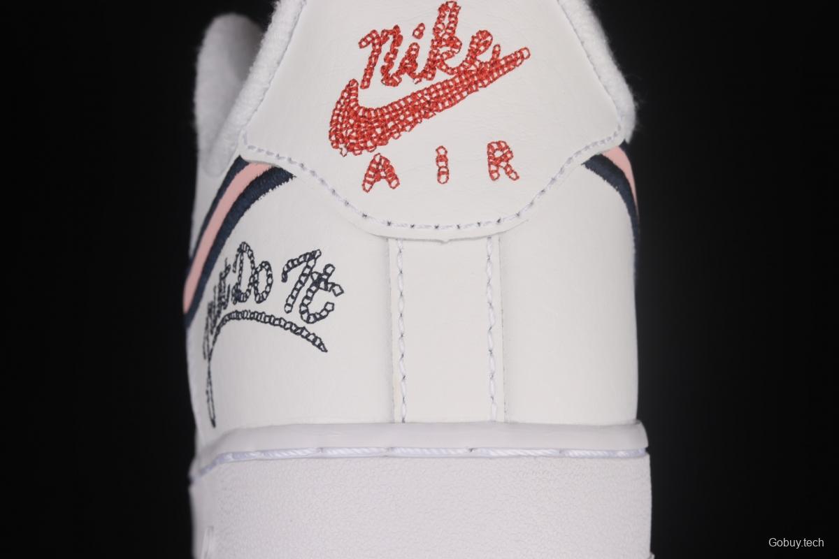 NIKE Air Force 1x07 SE white rubber low-top casual board shoes DB4542-100