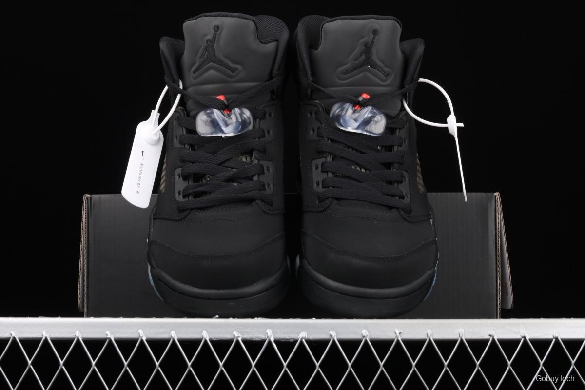 Air Jordan 5 OG Black Metallic Black Silver AV9175-001