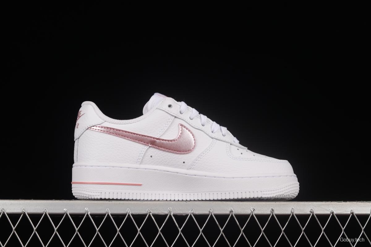 NIKE Air Force 1'07 Low White Rose Pink Low Casual Sneakers CT3839-104