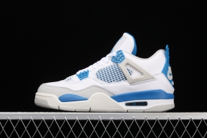 Air Jordan 4 Retro Military Blue White Blue 308497-105