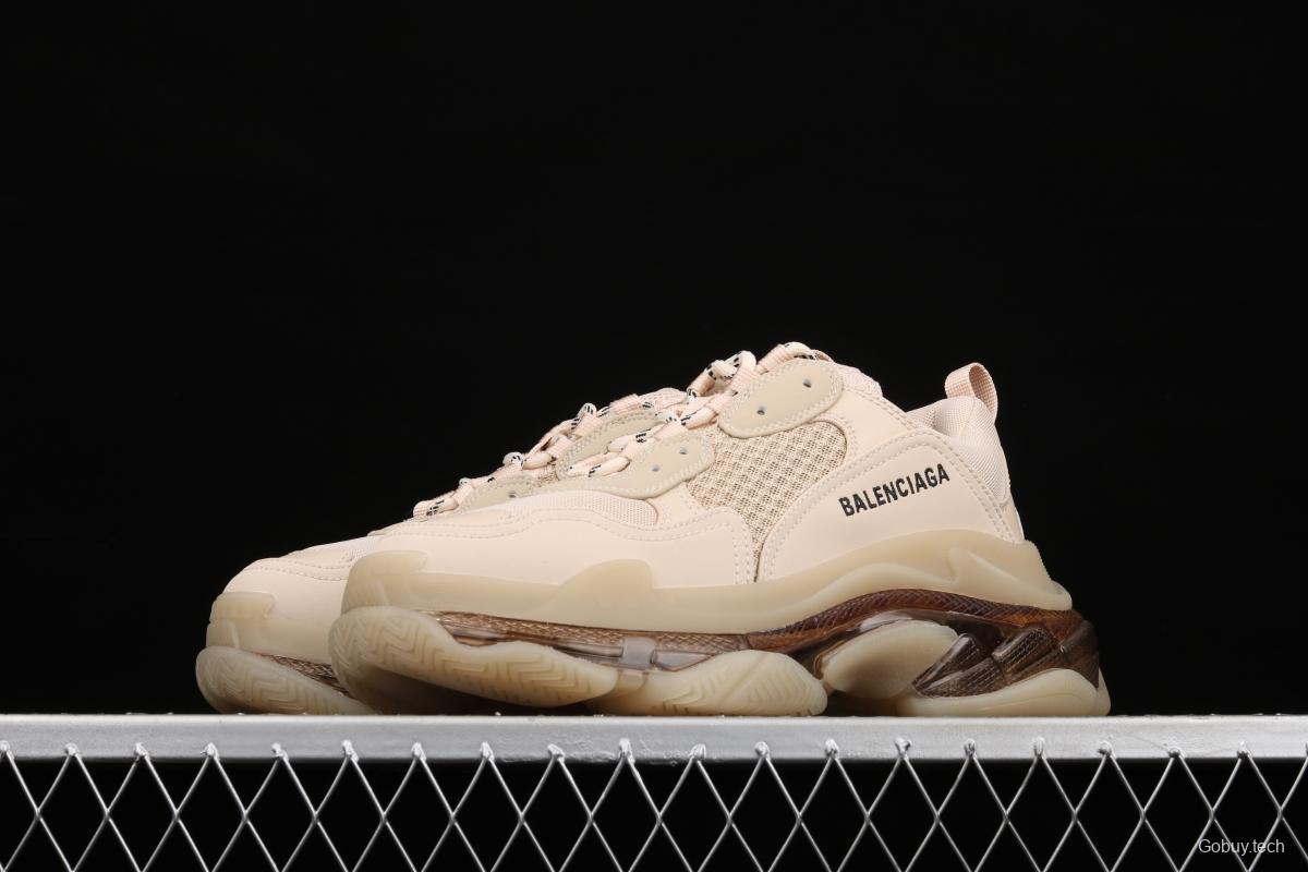 Balenciaga Triple S 3.0 full-combination nitrogen crystal outsole GA19710 for retro casual running shoes