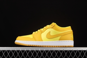 Air Jordan 1 Low lemon yellow low side culture leisure sports shoes DN6998-700