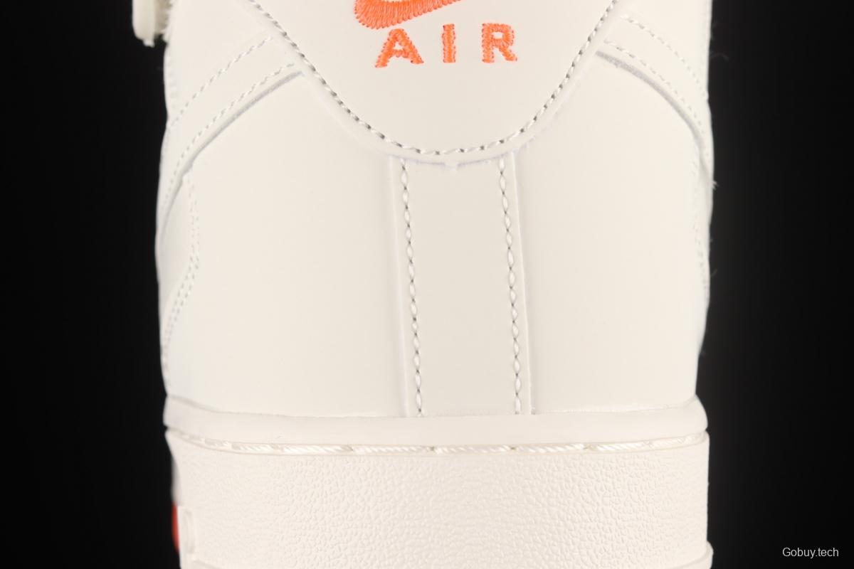 NIKE Air Force 1 Mid'07 Miami rice orange and blue medium-top casual board shoes MI9663-536