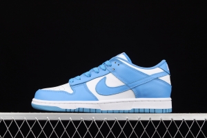 NIKE DUNK Low University Blue White Blue North Carolina White Blue Slam Dunk Series low side Leisure Sports Skateboard shoes DD1391-102