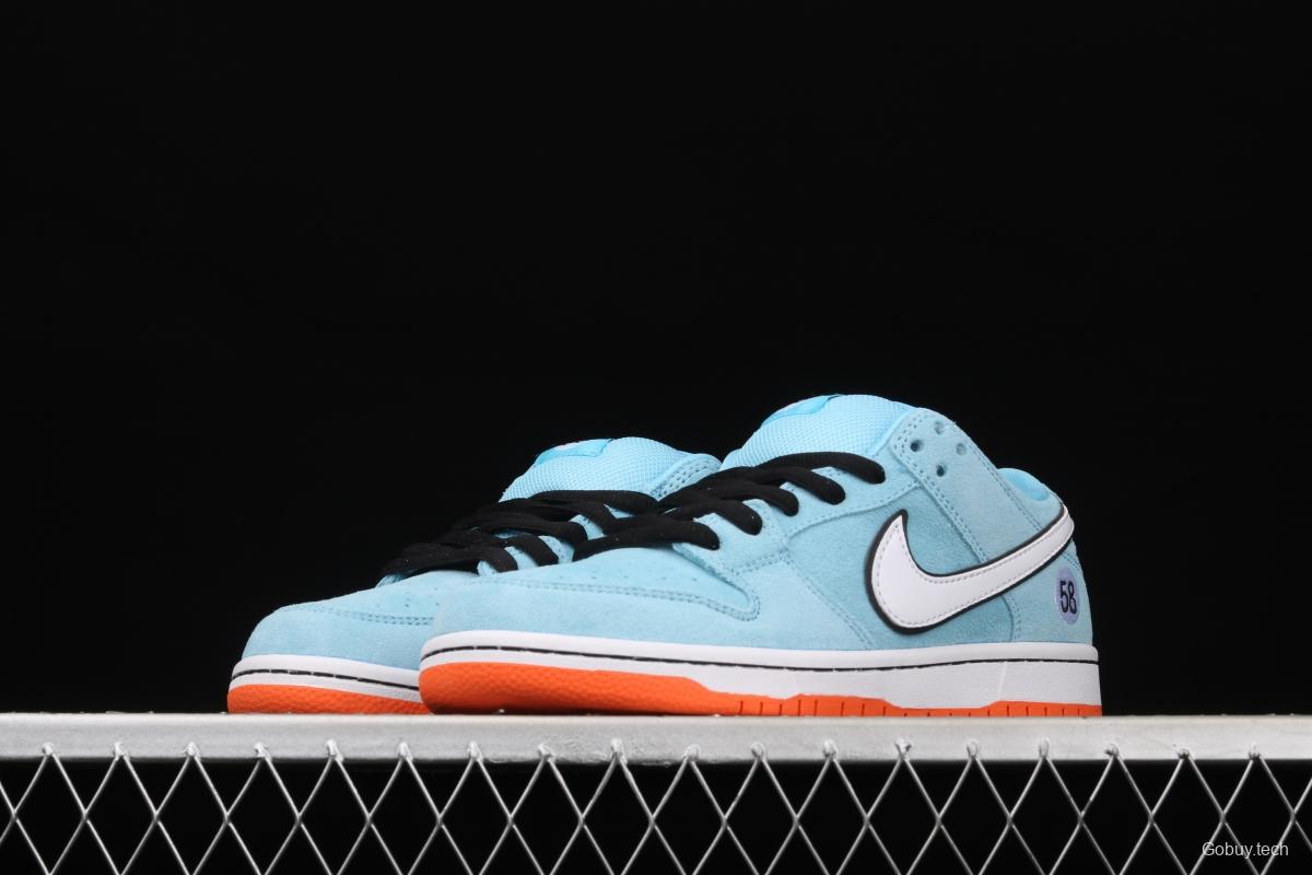 WE CLUB 58 x NIKE SB DUNK Low Pro Club 58 Gulf Slam Dunk Series low side leisure sports skateboard shoes BQ6817-401