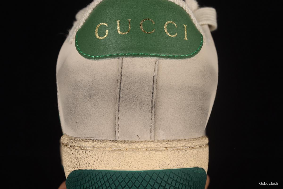 Gucci Distressed Screener Sneaker Gucci classic dirty shoes