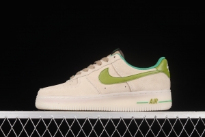 NIKE Air Force 11407 Low Cactus Desert Cactus Light Color low-top Leisure Board shoes CV1755-100