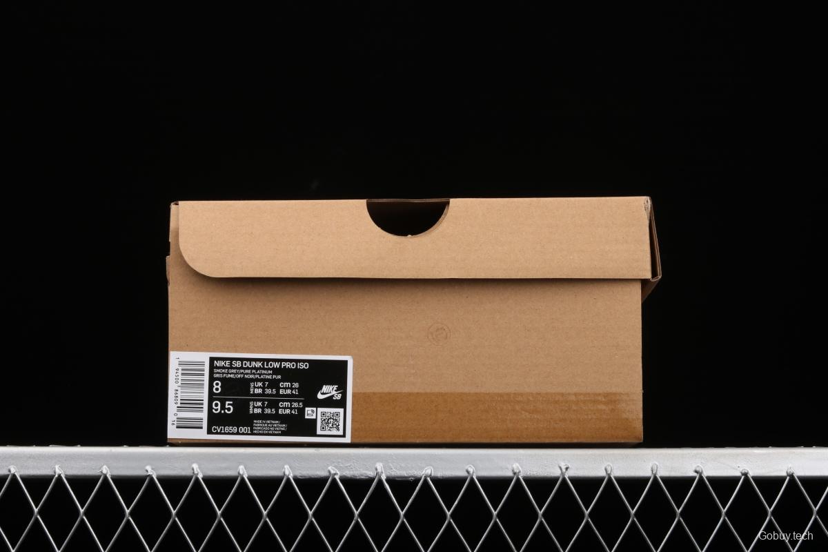 NIKE DUNK SB Low Pro ISO camera jointly named black and gray dunk series retro leisure sports skateboard shoes CV1659-001