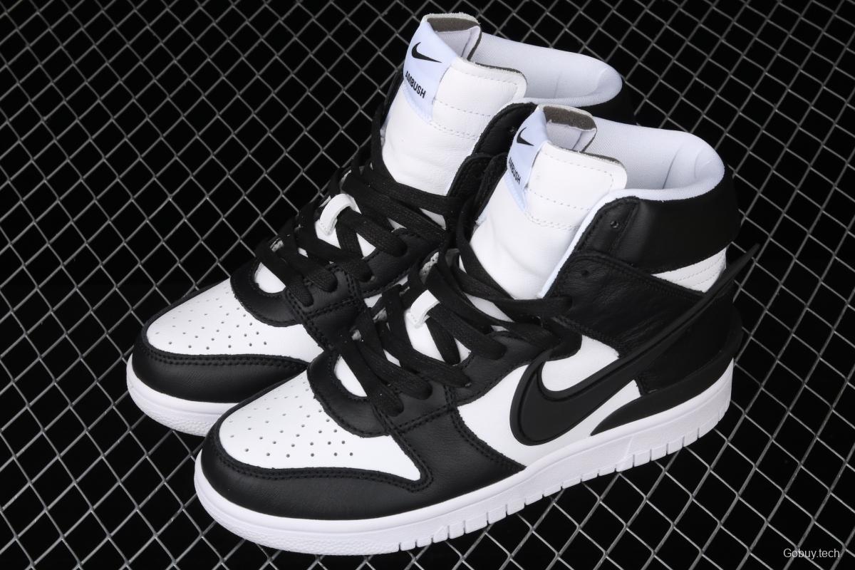 Ambush x NIKE DUNK High Black Wu Yifan Deng Ziqi same black and white high top casual board shoes CU7544-001