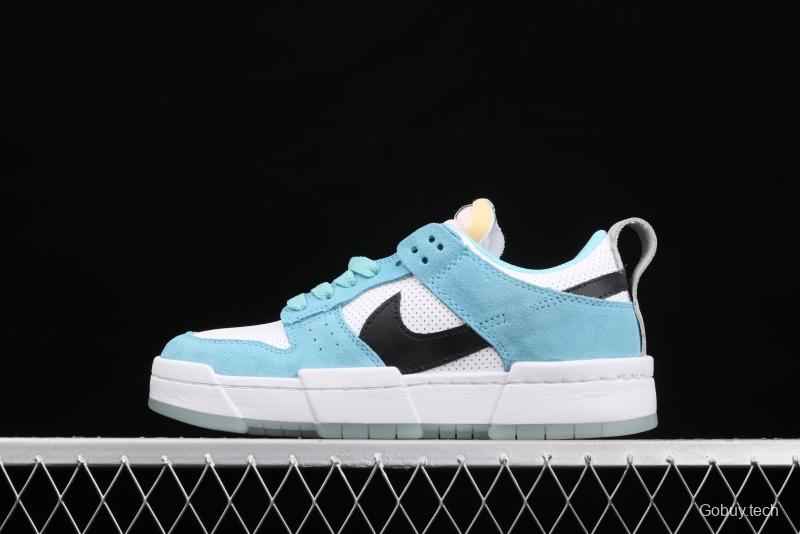 NIKE DUNK Low Disrupt White/Sand/Ghost/Sail lightweight dunk destruction series deconstructed wind low side casual skateboard shoes DD6619-400