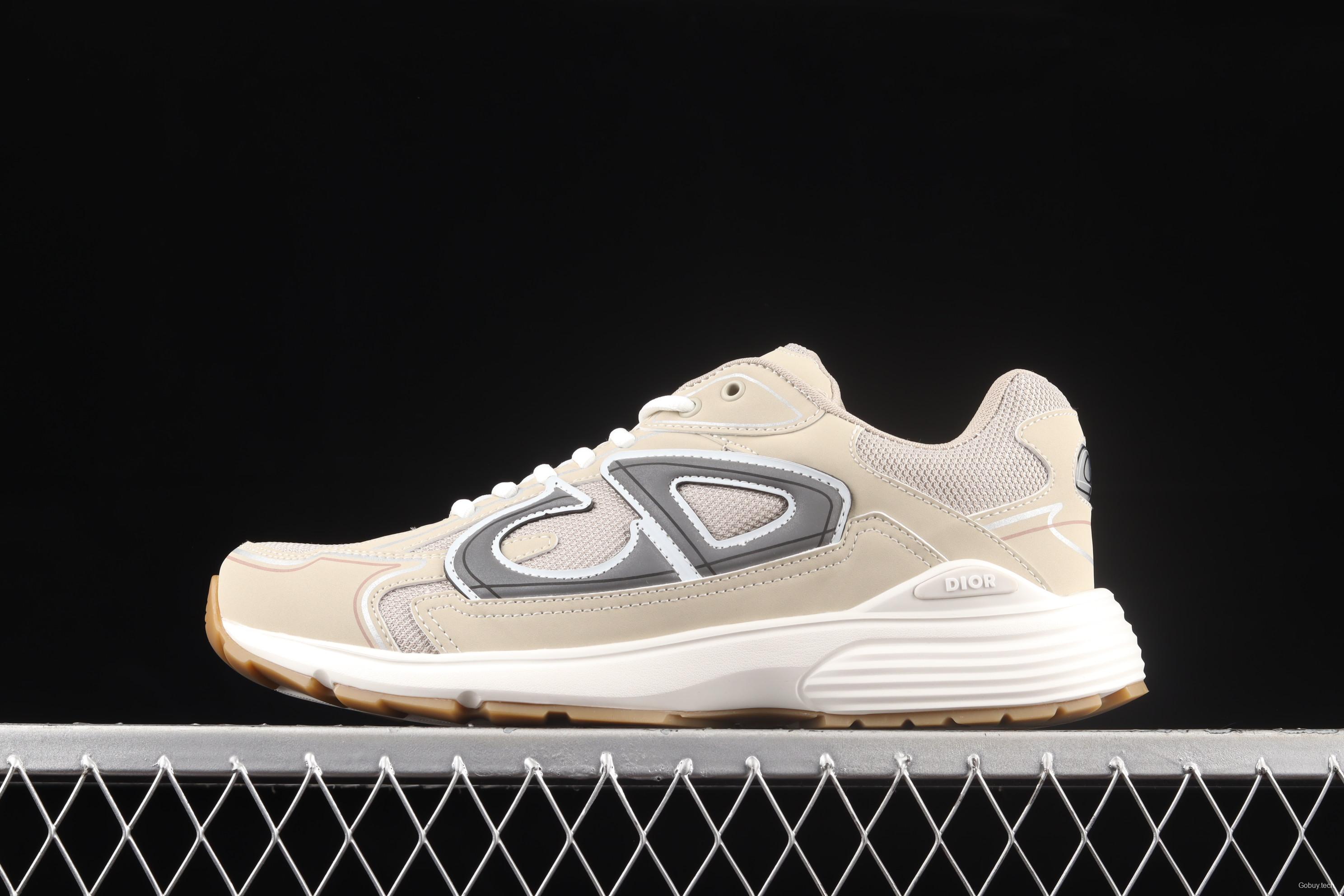 Dior B30 Microfiber Mesh B30 CD series sports shoes LY66140 Beige