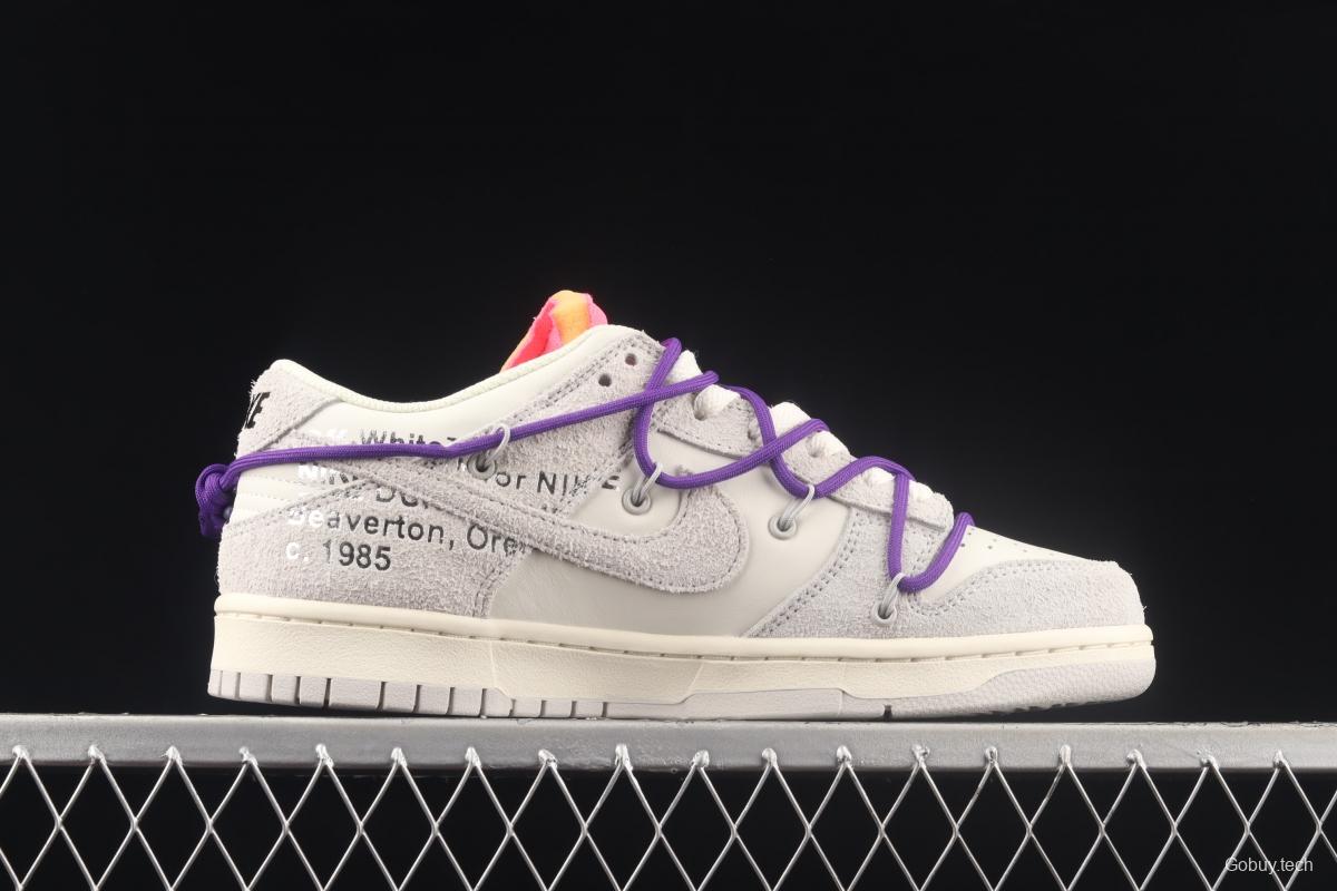 OFF-White x NIKE DUNK Low OW SB rebound fashion casual board shoes DJ0950-101,