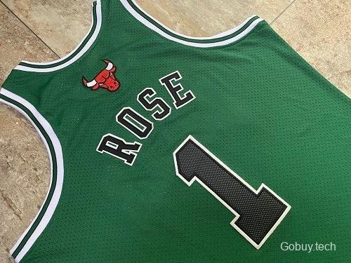 Men's Derrick Rose Green Retro Classic Team Jersey