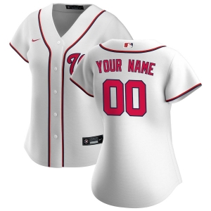 Women's White 2020 Home Custom Team Jersey