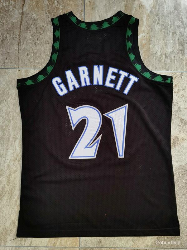 Men's Kevin Garnett Black Retro Classic Team Jersey