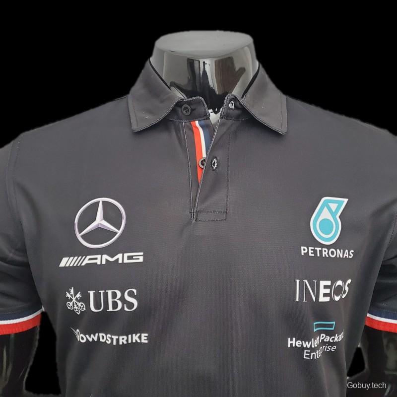 F1 Formula One Racing Suit; Mercedes POLO Black 