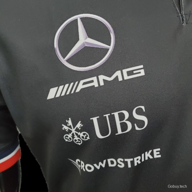 F1 Formula One Racing Suit; Mercedes POLO Black 