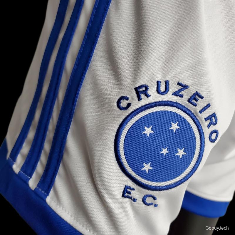 22/23 Cruzeiro Home Kids Size 16-28 Soccer Jersey