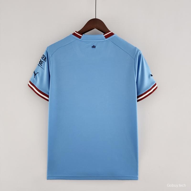 22/23 Manchester City Home Soccer Jersey