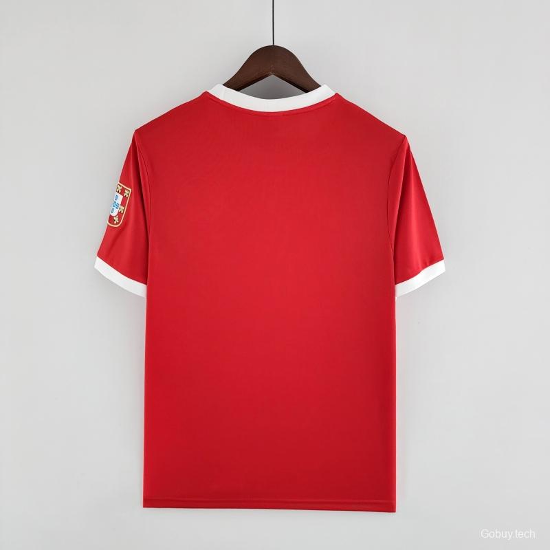 Retro 73/74 Benfica Home Soccer Jersey