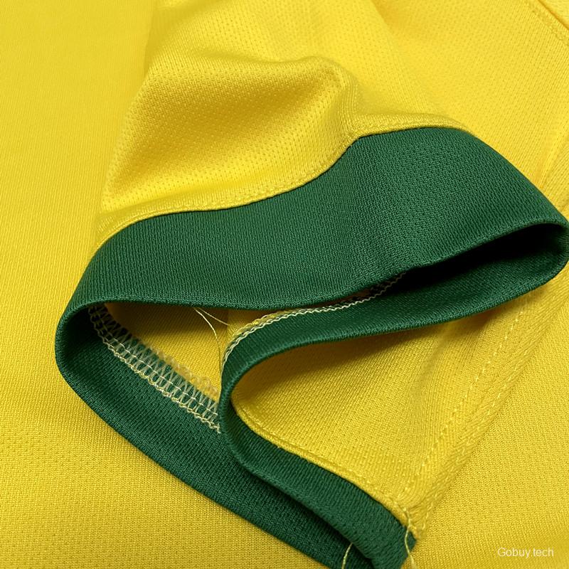 Retro 2006 Brazil Home Soccer Jersey