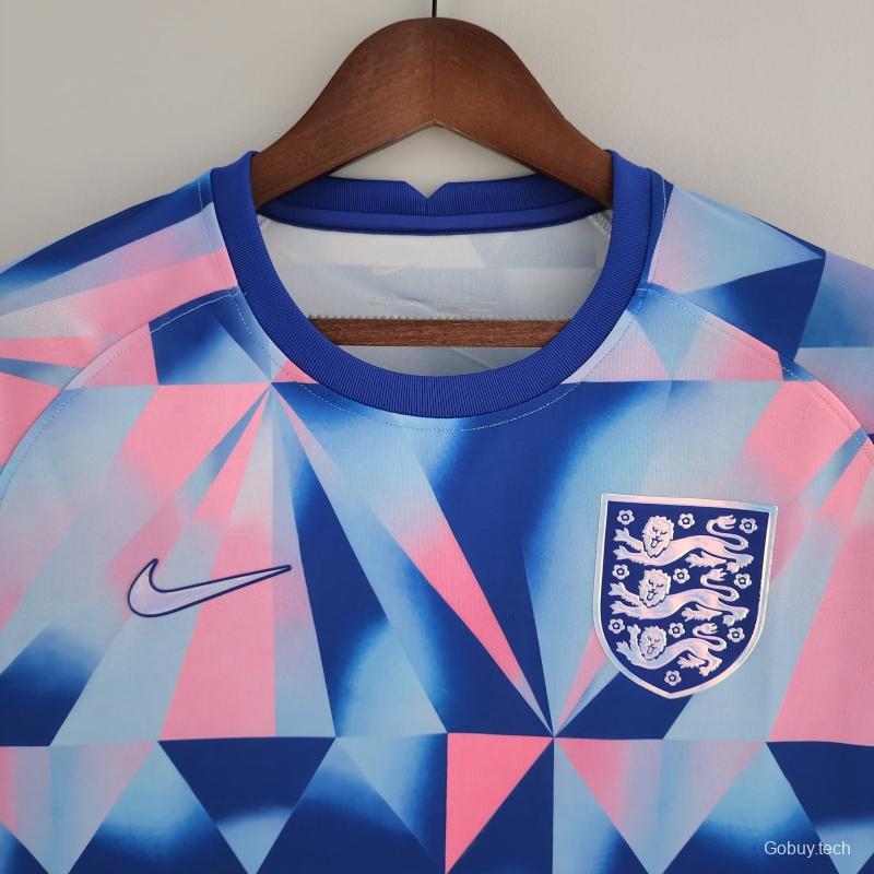 2022 England Training Jersey Wear Geometric Pattern