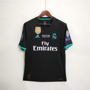 Retro 17/18 Real Madrid Away Soccer Jersey With Full Patch