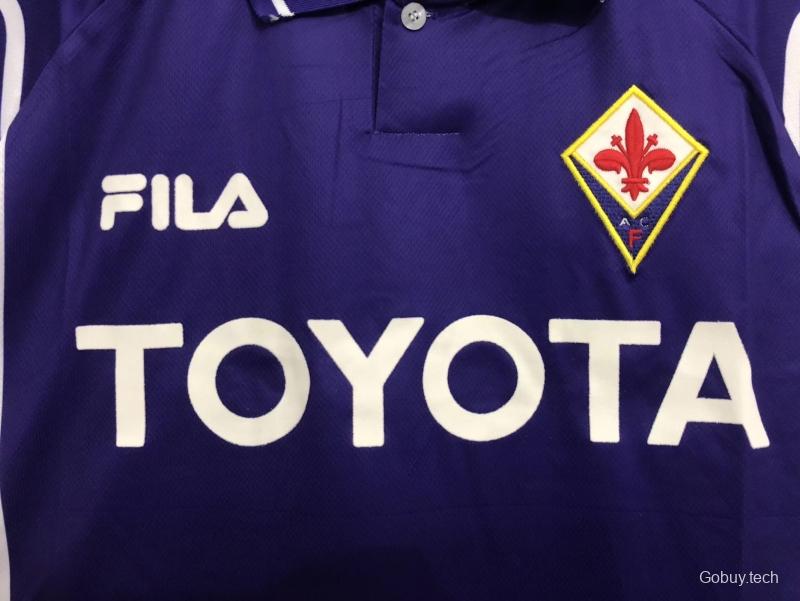 Retro 99/00 Fiorentina Home Soccer Jersey