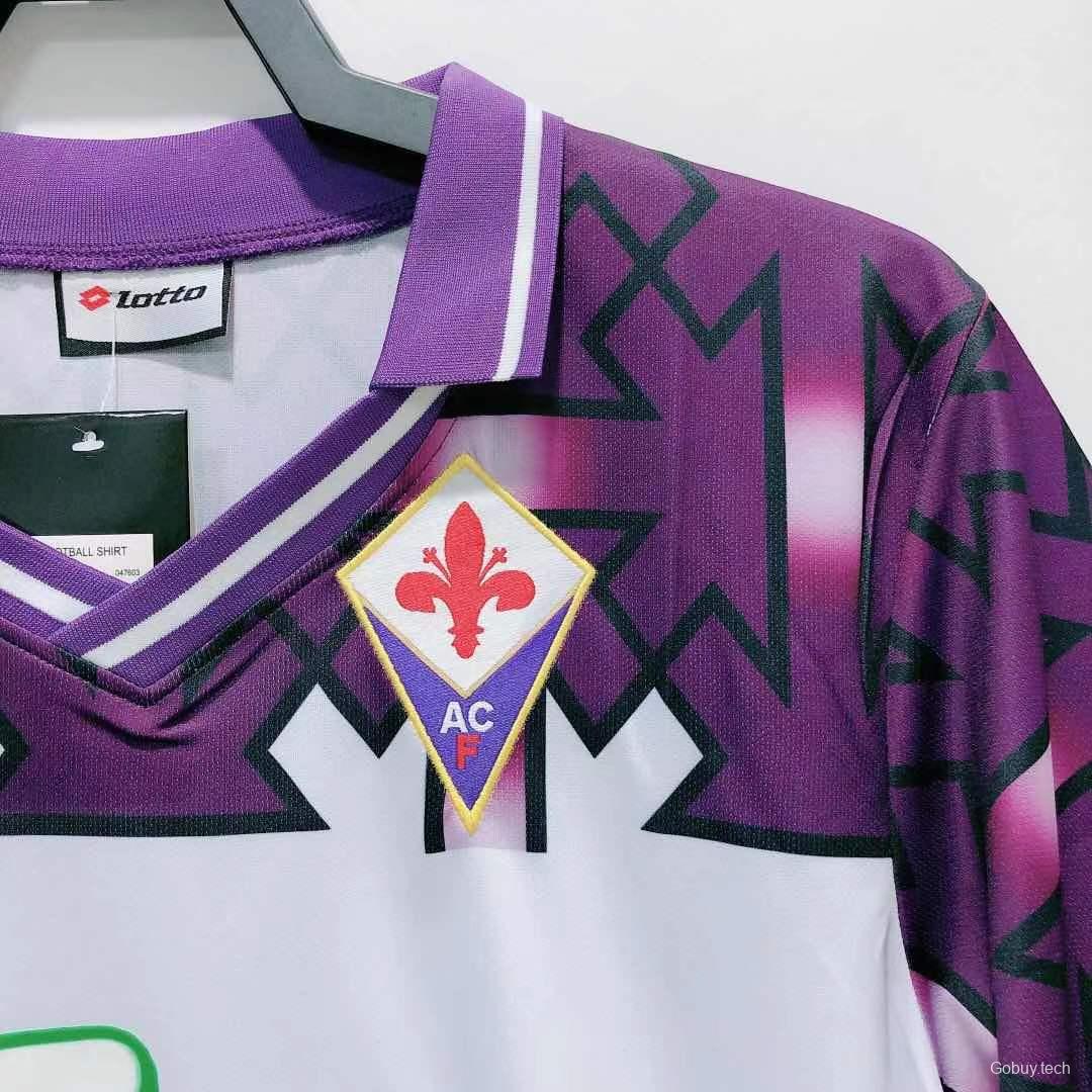 Retro 92/93 Fiorentina  Away Soccer Jersey