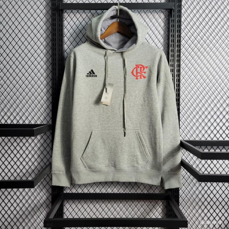 2022 Flamengo Men's And Women's Hoodie Grey