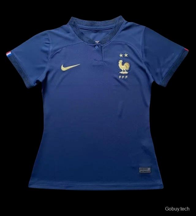 2022 France Home Woman Soccer Jersey