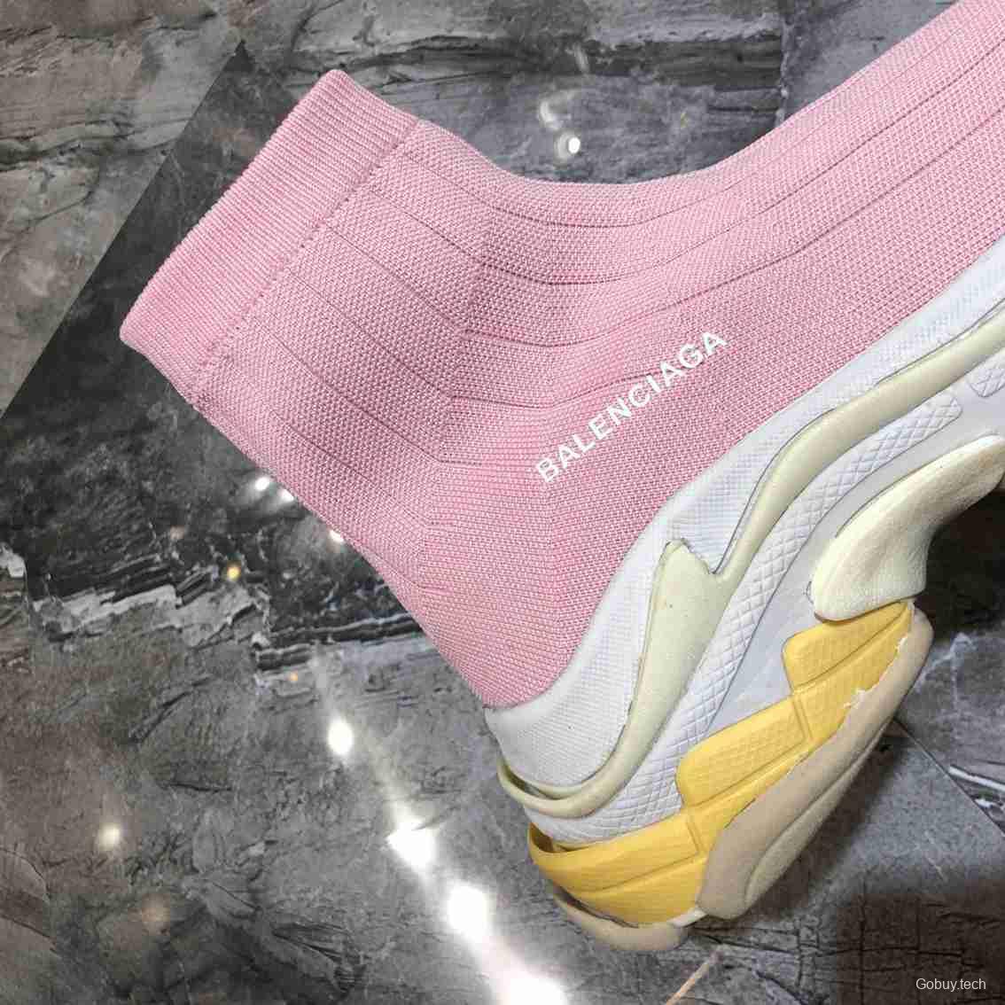 Men/Women Balenciaga Speed Pink Sneaker Item 6380270