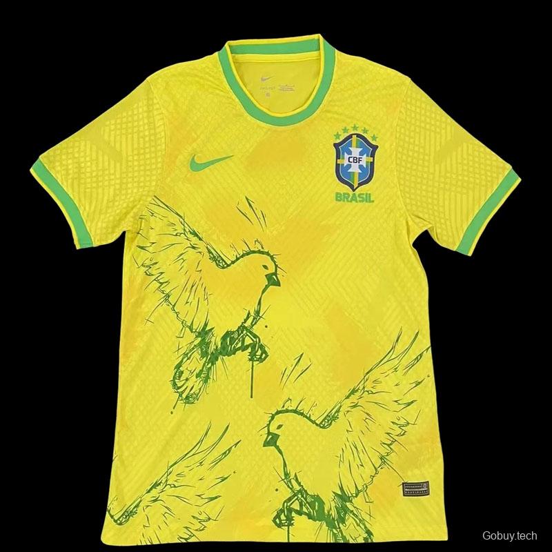 2022 Brazil Yellow Training Jersey