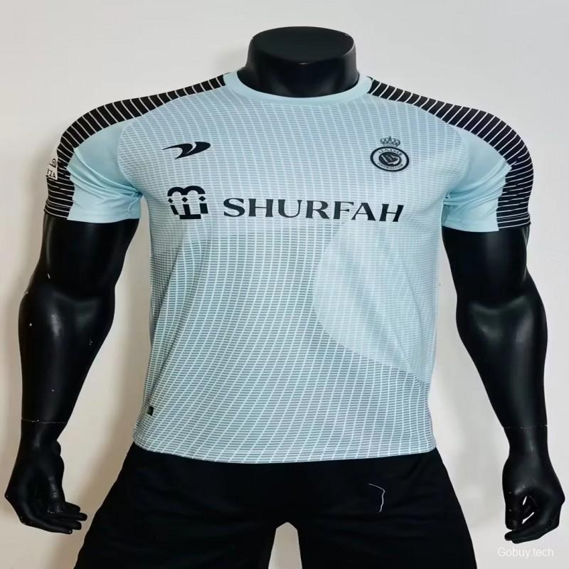 Player Version 22-23 Al-Nassr Blue Goalkeeper Jersey