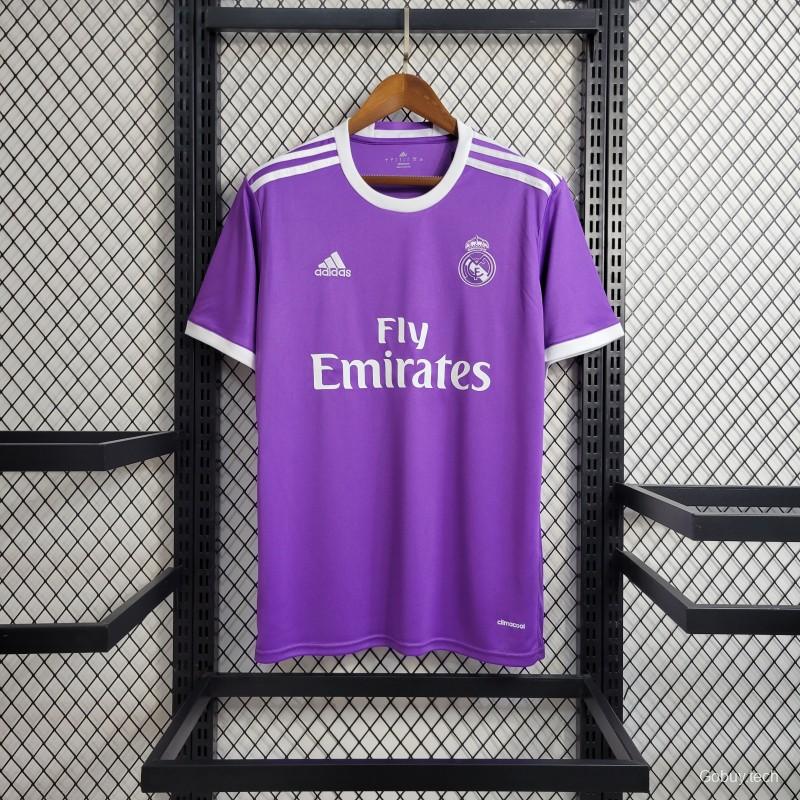 Retro Real Madrid 17/18 Away Purple Jersey