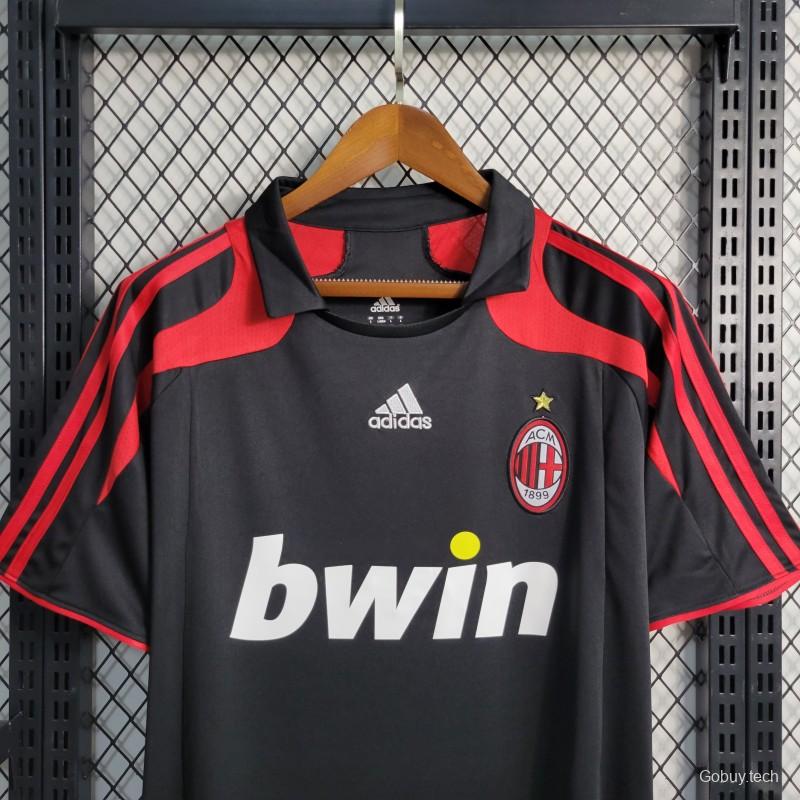 Retro 2007/08 AC Milan Third Black Jersey